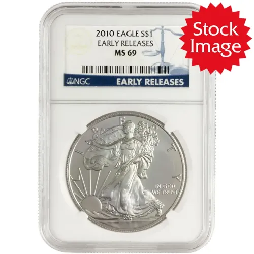 2010 American Silver Eagle - NGC MS 69 Early Release