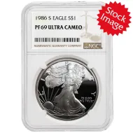 1986 American Silver Eagle - NGC PF 69