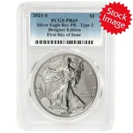 2021 W American Silver Eagle T-2 Reverse Proof - PCGS PF 69 FS