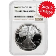 2002 American Silver Eagle - NGC PF 69