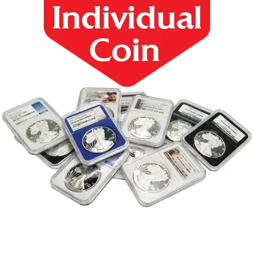 Mixed Dates American Silver Proof Eagle - NGC or PCGS PF 70 - Variety of Holders & Labels