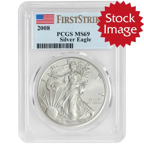 2008 American Silver Eagle - PCGS MS 69 First Strike