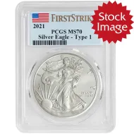 2021 American Silver Eagle Type 1 - PCGS MS 70 First Strike