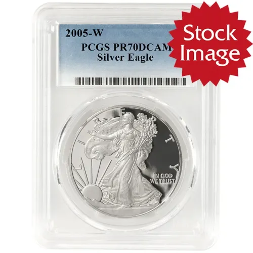 2005 W American Silver Eagle - PCGS PF 70