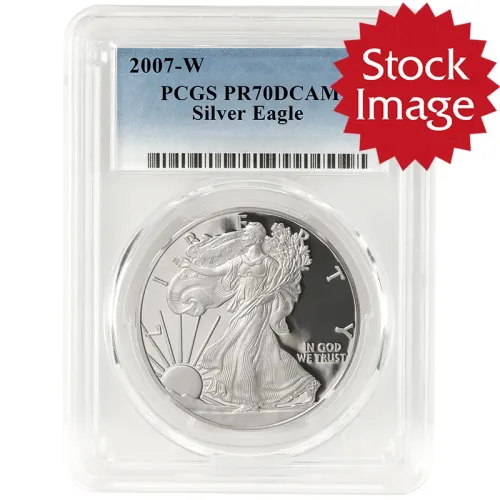 2007 W American Silver Eagle - PCGS PF 70