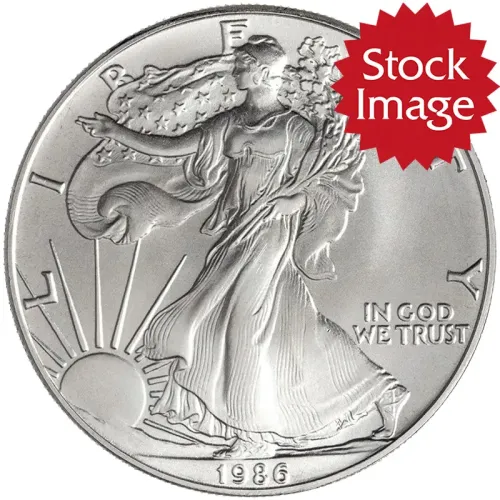 1986 American Silver Eagle - Brilliant Uncirculated