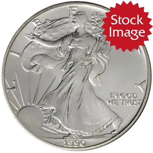 1990 American Silver Eagle - Brilliant Uncirculated