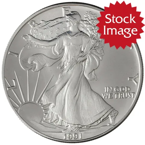 1991 American Silver Eagle - Brilliant Uncirculated