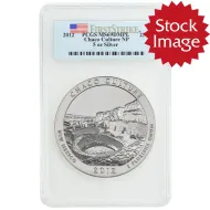 2012 P Chaco Culture NP New Mexico 5oz Silver ATB Quarter - PCGS MS69DMPL FS
