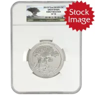 2013 P Great Basin NP Nevada 5oz Silver ATB Quarter - NGC SP70