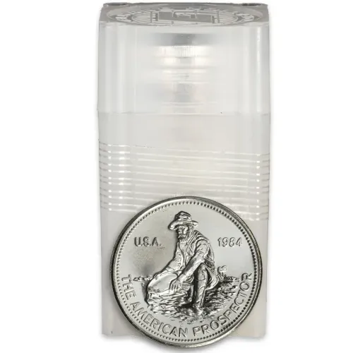 1984 Engelhard Prospector 1oz Silver Rounds in Original 25ct Roll