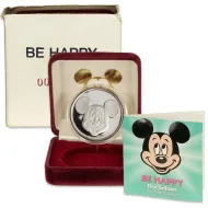 1989 Disney Mickey Mouse 1oz Silver Round - Be Happy #0686