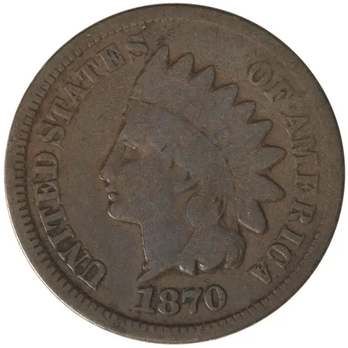 1871 Indian Head Penny - Cleaned - Good (G)