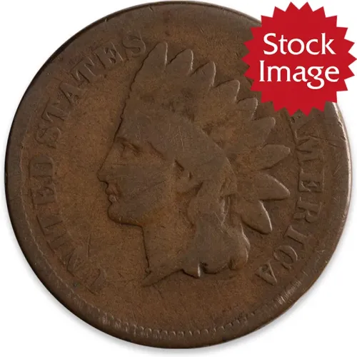 1876 Indian Head Penny - AG (About Good)