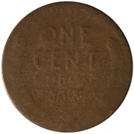 1922 D Lincoln Wheat Penny - Weak D - Fair