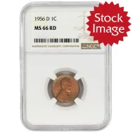 1956 Lincoln Wheat Penny - NGC MS 66 RD