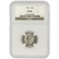 1941 Mercury Dime - NGC PF66