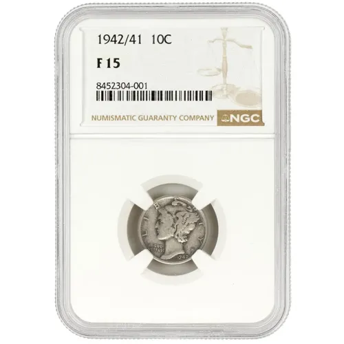 1942/41 Mercury Dime - NGC F12