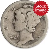 1921 Mercury Dime - About Good