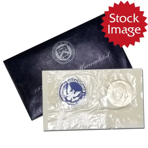 1973 S Eisenhower Dollar - Blue Ike - 40% Silver