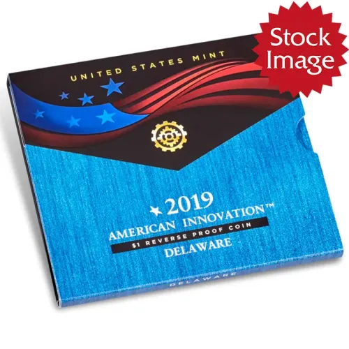 2019 American Innovation $1 Reverse Proof Coin - Delaware