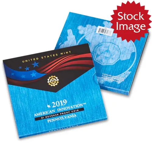 2019 American Innovation $1 Reverse Proof Coin - Pennsylvania