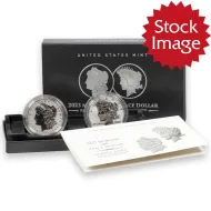2023 Morgan & Peace Silver Dollar Reverse Proof Set