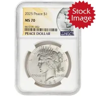 2025 Peace Silver Dollar Proof - NGC MS70