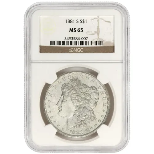1881 S Morgan Dollar - NGC MS 65