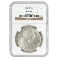 1885 O Morgan Dollar - NGC MS64+