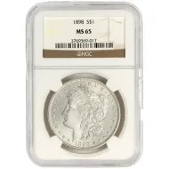 1898 Morgan Dollar - NGC MS 65