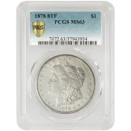1878 8TF Morgan Dollar - PCGS MS63