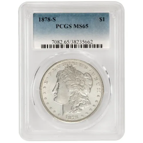 1878 S Morgan Dollar - PCGS MS65