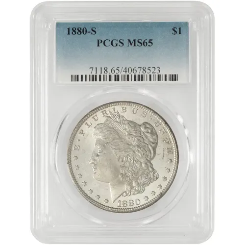 1880 S Morgan Dollar - PCGS MS65