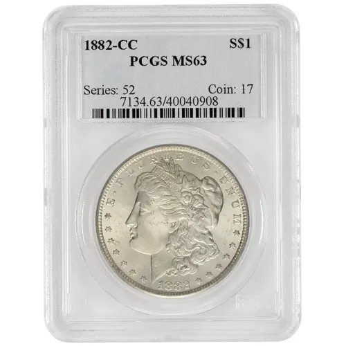 1882 CC Morgan Dollar - PCGS MS63
