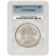 1897 S Morgan Dollar - PCGS MS64