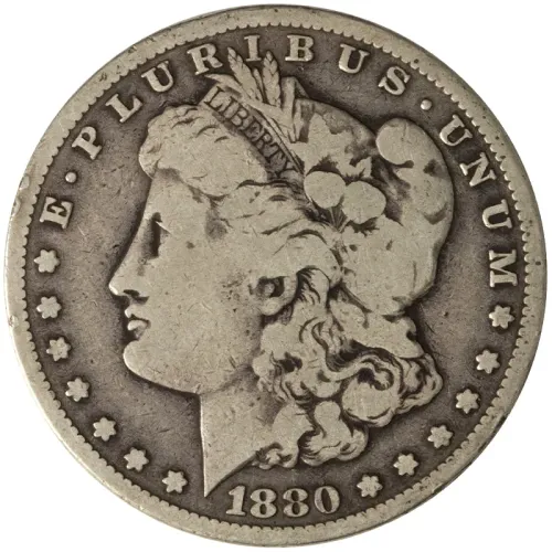 1880 CC Morgan Dollar - Very Good Details (Rim Damage)
