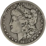 1880 CC Morgan Dollar - Very Good Details (Scratched)