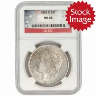 1883 O Morgan Dollar - NGC MS63