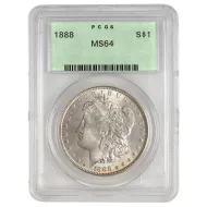 1888 Morgan Dollar - PCGS MS 64