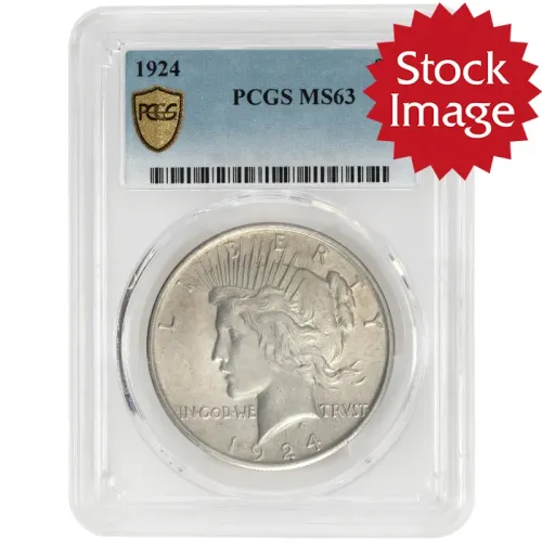 1924 Peace Dollar - PCGS MS63