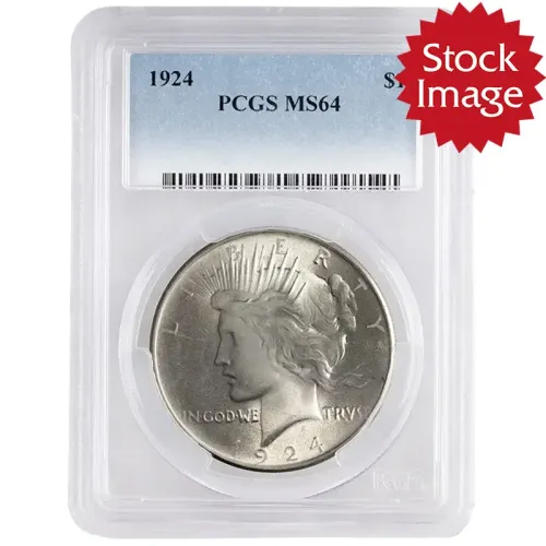 1924 Peace Dollar - PCGS MS64