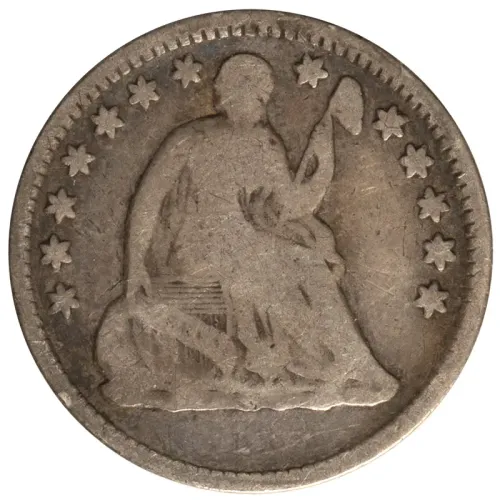 1858 Seated Half Dime - Very Good