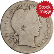 1893 S Barber Half Dollar - About Good