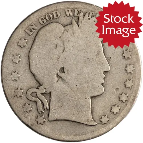 1896 O Barber Half Dollar - About Good