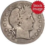 1914 Barber Half Dollar - Good Details - Improperly Cleaned