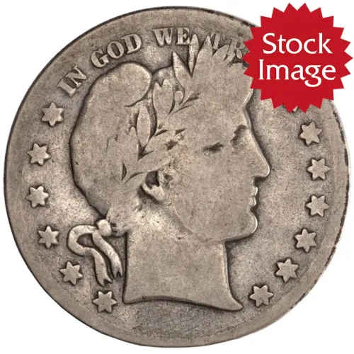 1914 Barber Half Dollar - Good Details - Improperly Cleaned