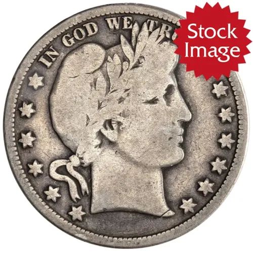 1915 Barber Half Dollar - Very Good