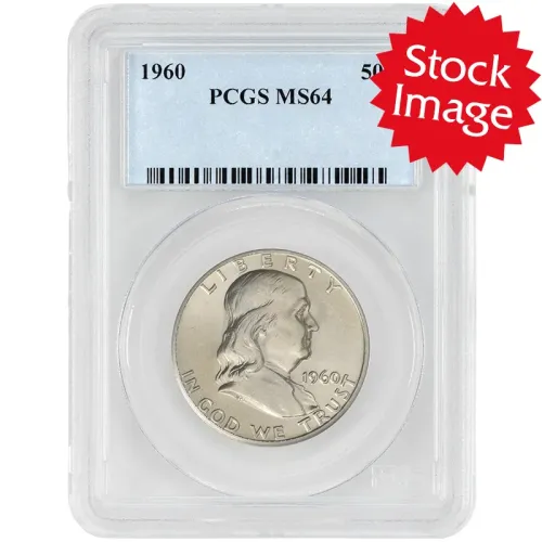 1960 Franklin Half Dollar - PCGS MS64