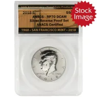 2018 S Kennedy Silver Reverse Proof Half Dollar - ANACS RP70 DCAM